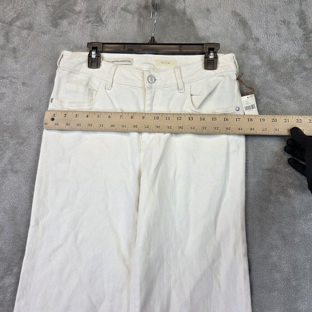 Pilcro Anthropologie Jeans Womens 30 Embroidered Floral Scallop Hem Cropped - Picture 6 of 13